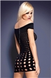 Erotické šaty Rocker short black