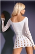 Erotické šaty Rocker dress white