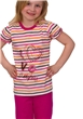 Dětské pyžamo s nápisem I love s capri kalhotami