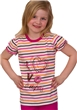 Dívčí pyžamo se vzorem pruhu a capri kalhotami