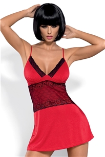 Dámská košilka Lamia chemise červená XXL