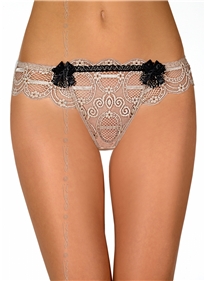 Dámská tanga V-6255 Nougat